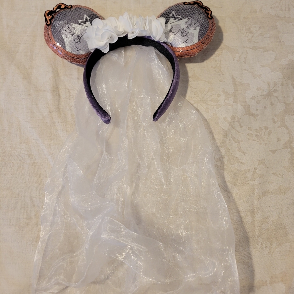 Haunted Mansion Bride Minnie Mouse Ears Headband